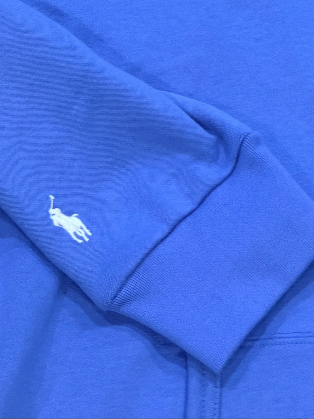 Polo Ralph Lauren Blue POLO Embroidered Logo Fleece Hoodie Sweatshirt NWOT